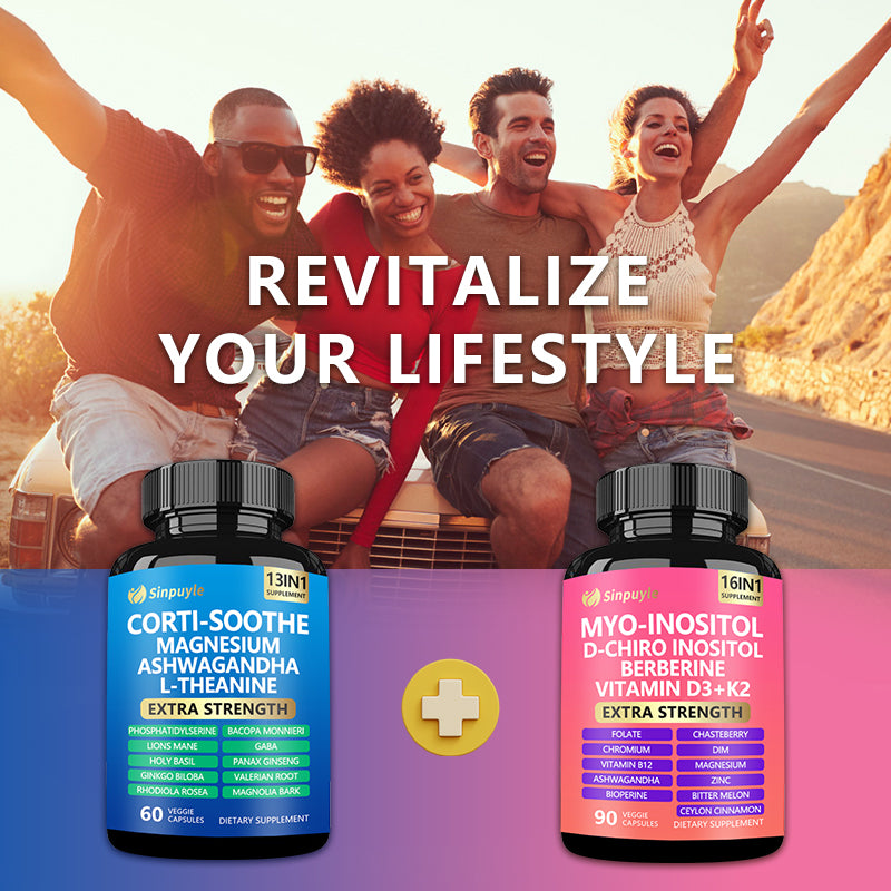 Soothe & Smooth Bundle, Cortisol Manager, Cortisol AndMyo-lnositol All-in-One Supplement