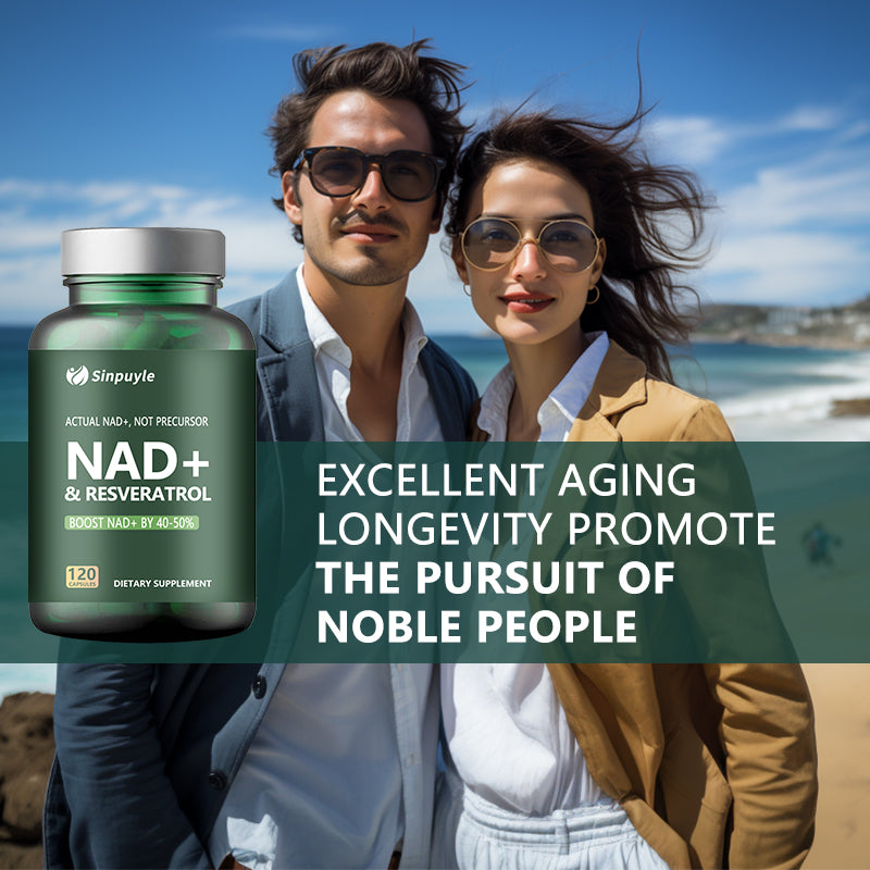 NAD+ & Resveratrol Boost Supplement, 120 Softgels - Hypoallergenic Formula for Energy & Longevity, 40-50% Higher Absorption Rate, Non-Prescription, 3-Year Shelf Life