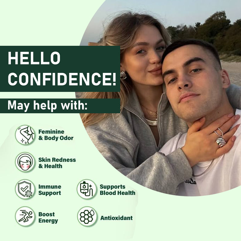 Chlorophyll Liquid Drops For Clear Light Beige & Energy Boost - Immune Support Supplement - Liquid Chlorophyll For Gut Health