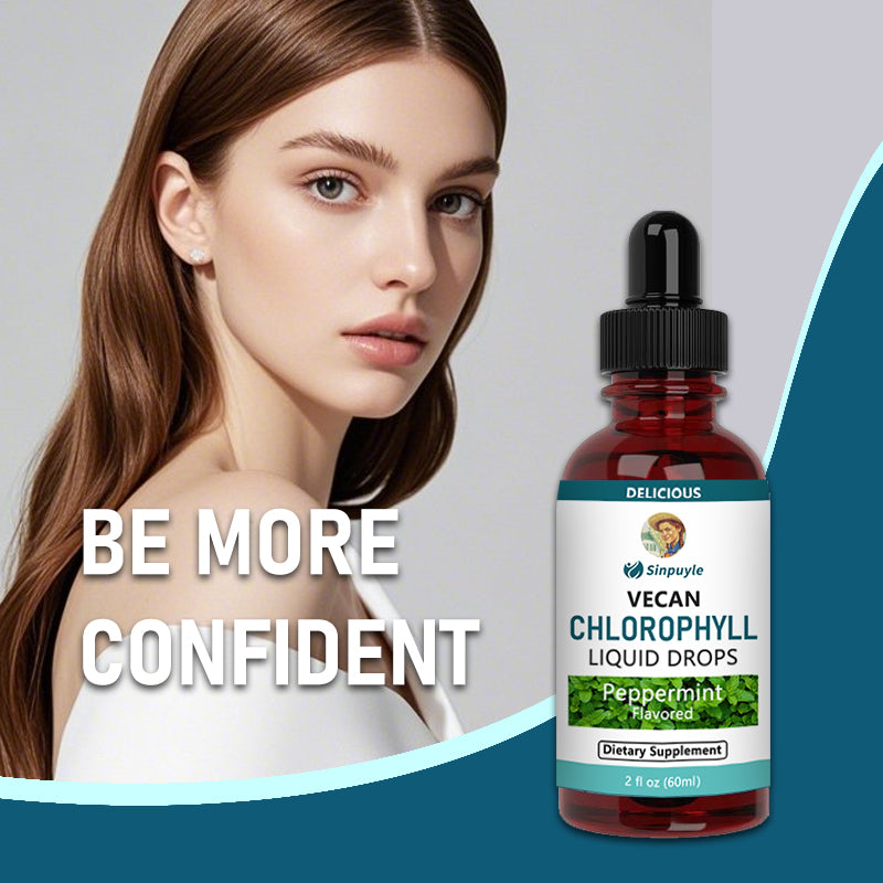 Chlorophyll Liquid Drops | Vegan | Non-Diluted Liquid Chlorophyll| Mulberry Derived Supplement for Ages 14+| Delicious Minty Flavor | 2 Fl Oz