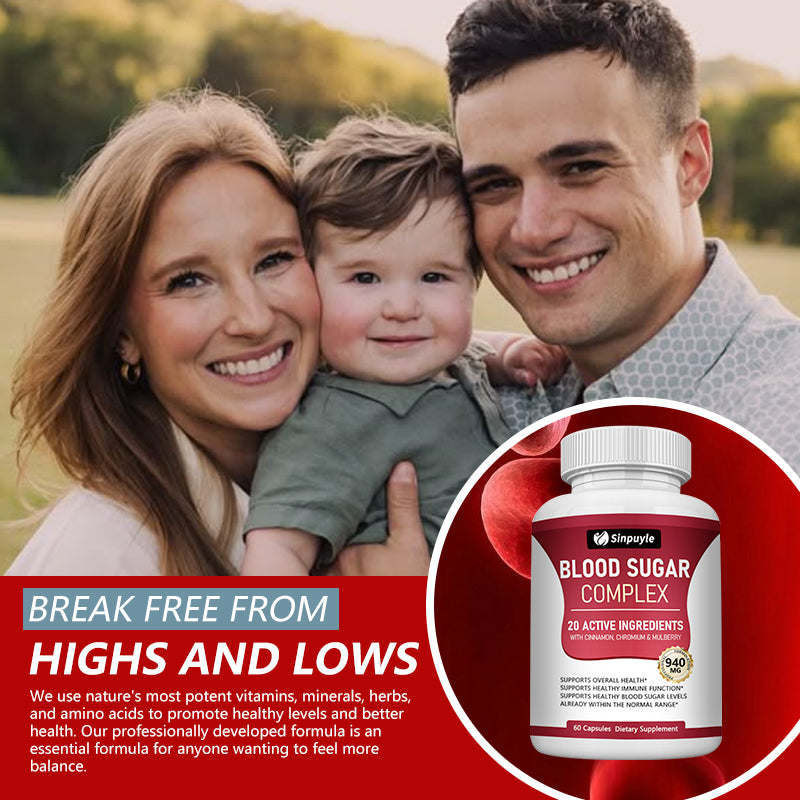 Blood Sugar Complex - Cinnamon, Bitter Melon & Mulberry - Immune Support - 60 Capsules