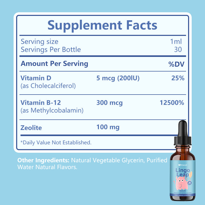 Speech & Communication Support for Kids | Zeolite Supplement for Wellness | Supports Development & Learning