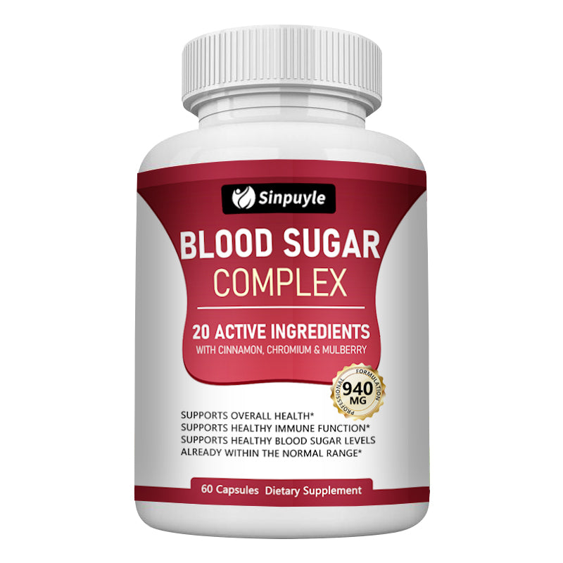 Blood Sugar Complex - Cinnamon, Bitter Melon & Mulberry - Immune Support - 60 Capsules