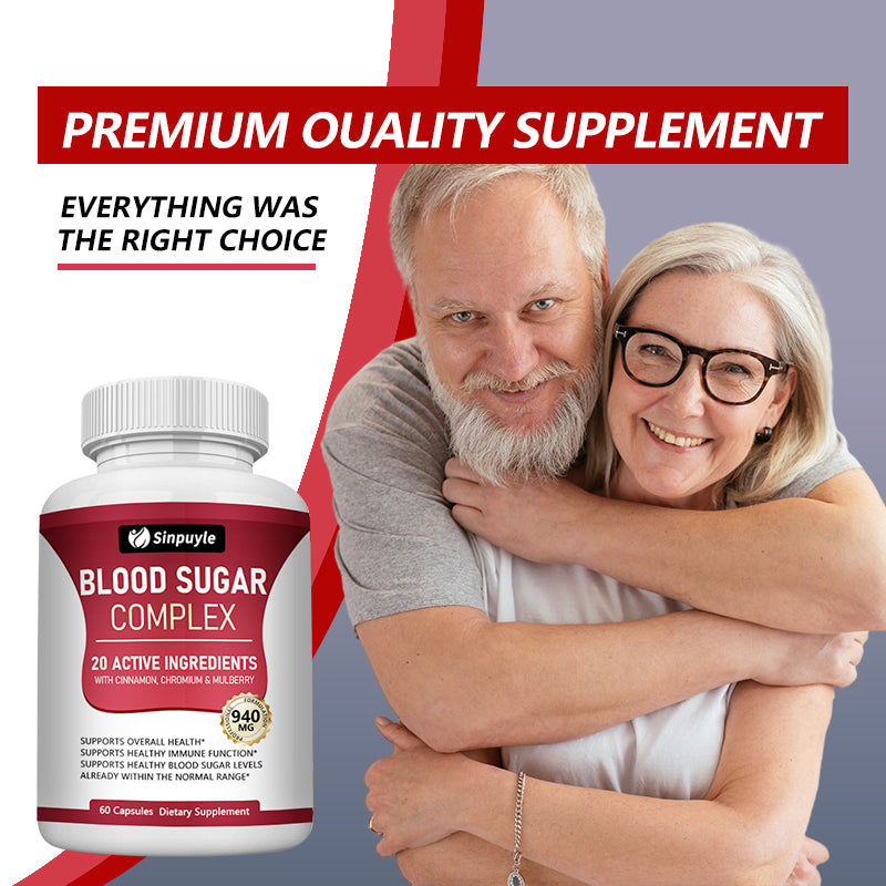 Blood Sugar Complex - Cinnamon, Bitter Melon & Mulberry - Immune Support - 60 Capsules