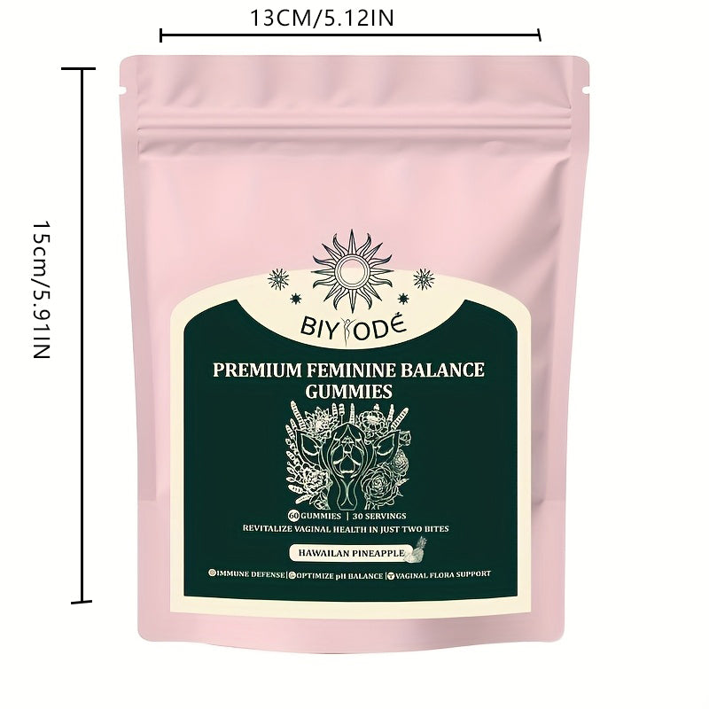 60 pieces of Women's balanced dietary supplement gummies are popular products that can make women and their partners feel comfortable, making them the preferred gift for women