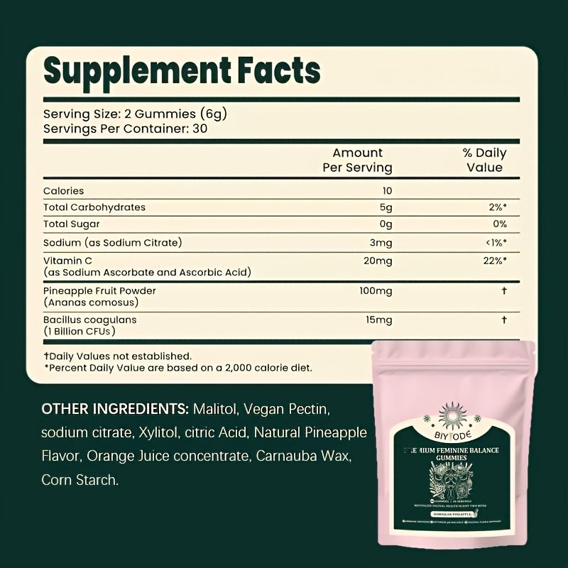 60 pieces of Women's balanced dietary supplement gummies are popular products that can make women and their partners feel comfortable, making them the preferred gift for women
