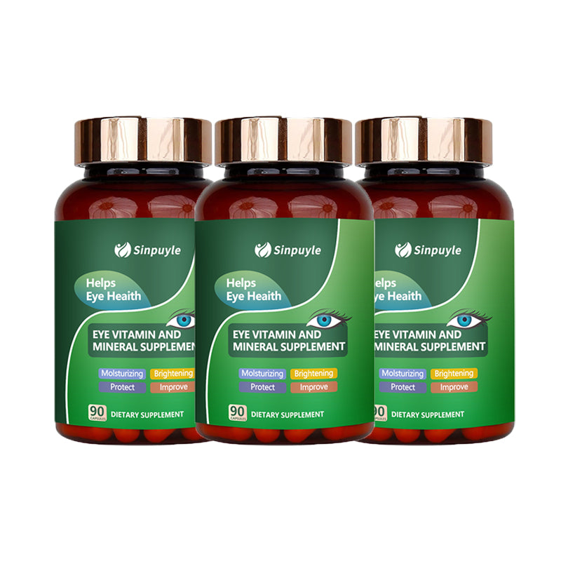 Lutein Eye Vitamins Supplement for Macular Health and Dry Eye, Contains Lutein, Zinc, Vitamins C/E & Zeaxanthin to Support Eye Health, 90 Tablets