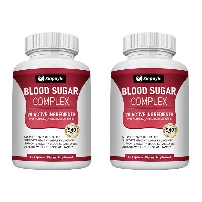 Blood Sugar Complex - Cinnamon, Bitter Melon & Mulberry - Immune Support - 60 Capsules