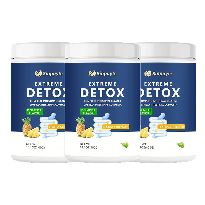 Cleanse Detox Powder - Pineapple Flavor, Supports Healthy Digestion with Multiple Fruits & Vegetables, Enzymes & Vitamins, Low Calorie, Natural Cleansing Drink, 380g, Dietary Supplement|Bold Bottle Design|Natural Ingredients