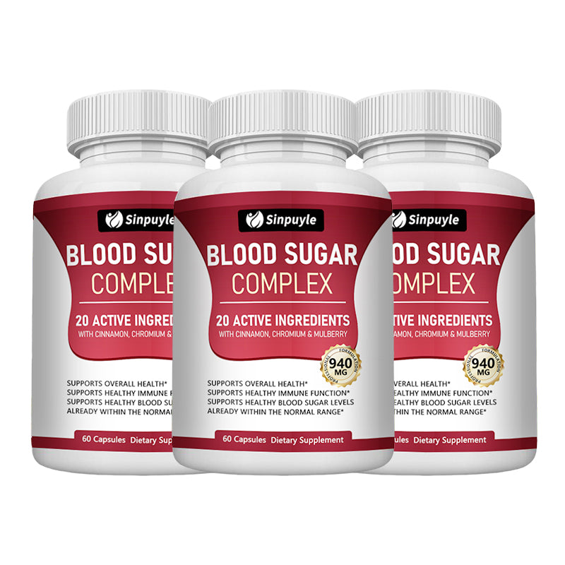 Blood Sugar Complex - Cinnamon, Bitter Melon & Mulberry - Immune Support - 60 Capsules