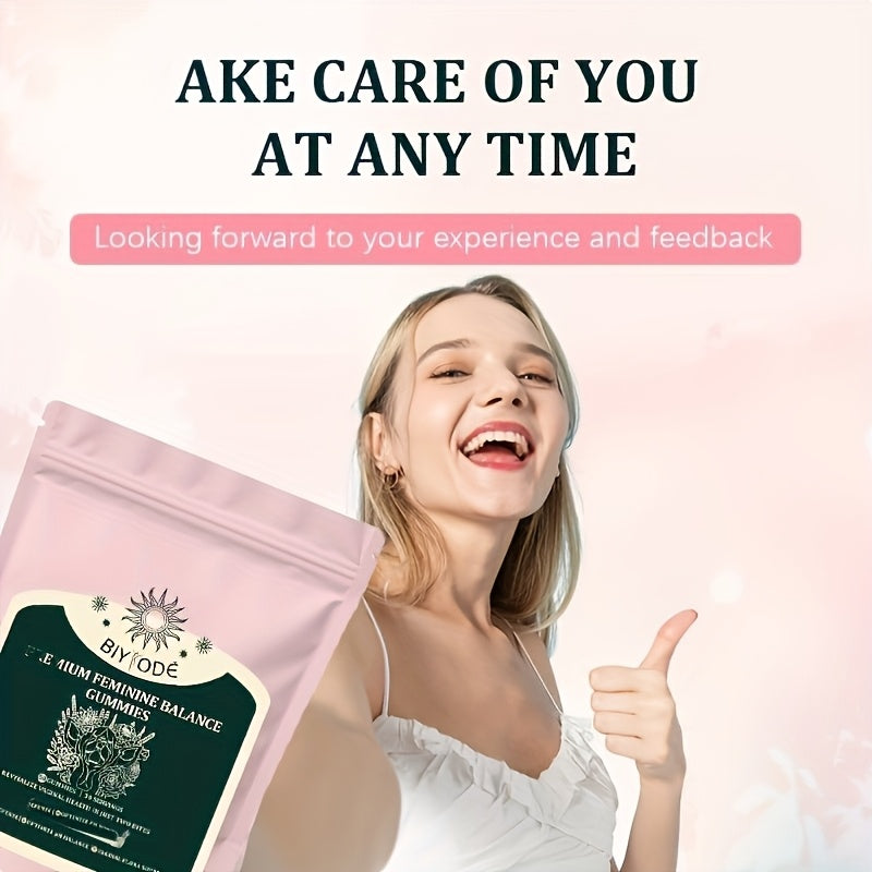 60 pieces of Women's balanced dietary supplement gummies are popular products that can make women and their partners feel comfortable, making them the preferred gift for women