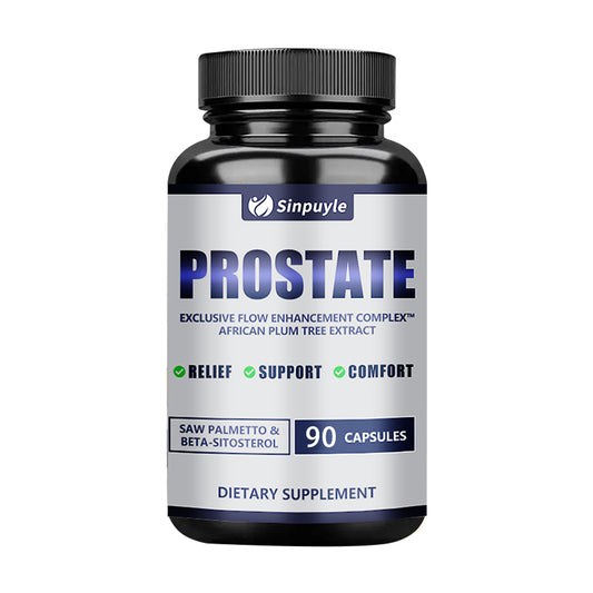 Prostate Support Capsules - 90 Count with Saw Palmetto, Stinging Nettle & Pumpkin Oil | Hypoallergenic