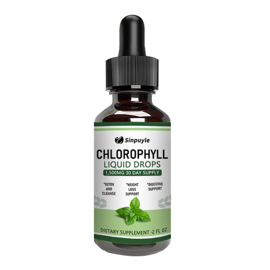 Chlorophyll Liquid Drops For Clear Light Beige & Energy Boost - Immune Support Supplement - Liquid Chlorophyll For Gut Health