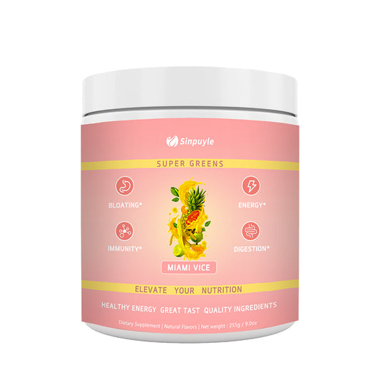 Nutrition Super Greens GreensPowder with Spirulina & Chlorella for Digestion, GutHealth, Immunity & Energy, Vegan, Miami Vice