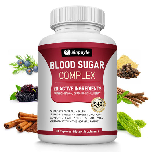 Blood Sugar Complex - Cinnamon, Bitter Melon & Mulberry - Immune Support - 60 Capsules