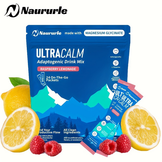 Ultra Calm by Naururle - Lemon Theanine, Magnesium Glycinate, Ashwagandha, Vitamin D, Zinc, Rhodiola, Citric Acid, Best for Sleep