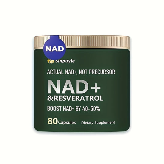 NAD-Supplement MNM Supplement Alternative - Liposomal Nicotinamide Riboside, Resveratrol, Quercetin by Reus Research - High Purity NAD-Supplement for Anti-Aging, Energy, Focus - 80