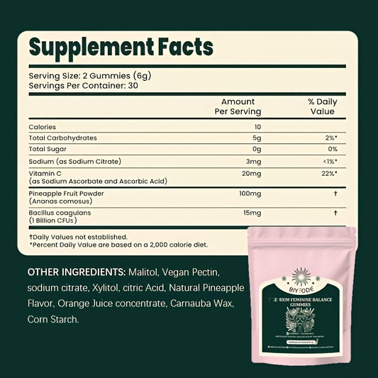 60 pieces of Women's balanced dietary supplement gummies are popular products that can make women and their partners feel comfortable, making them the preferred gift for women